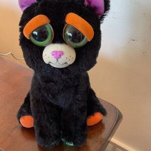 Halloween feisty pets, cranky, Kathy, plush, cat, angry, spooky stuffed animal